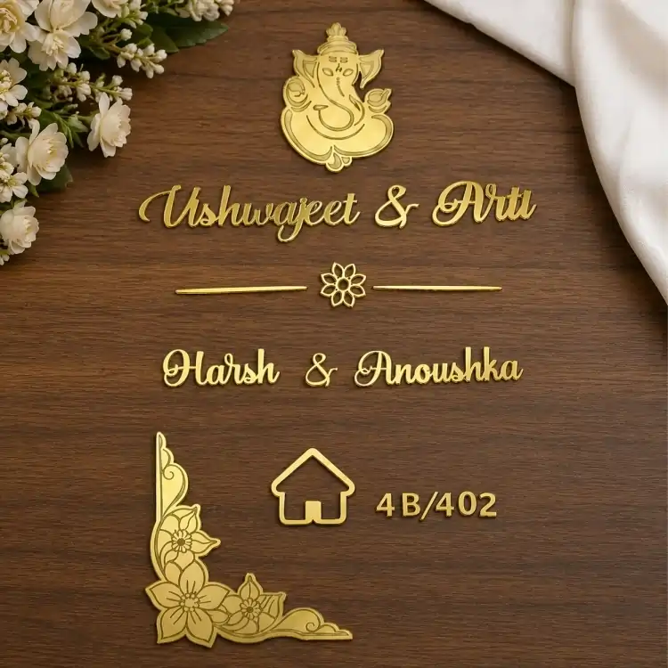 Name Cutouts for Name Plate